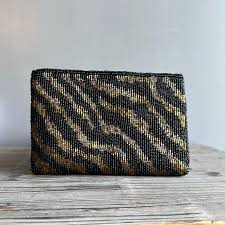 no brand | Bags | Beaded Wallet Cheetah Print Brown And ...