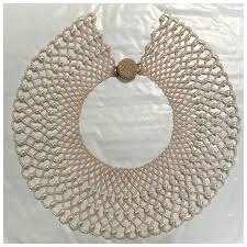 Lovely Mid-Century Beaded Pearl Collar 17-Inches. For Sale at Ruby Lane