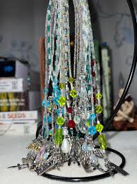 Beaded Bookmark - Green Bookmark With Star Accents - Etsy