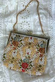 Vintage Multi-colored Pearl Beaded Evening Handbag Made in ...