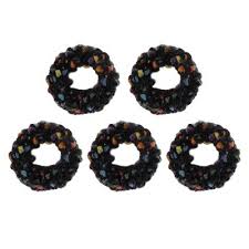 Unique Bargains Women's Fashion Elegant Plush Hair Ropes 5 ...