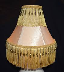 VINTAGE FRINGE BEAD LAMP SHADE 12" | eBay