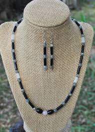 Mixed Gemstone Bead Necklace; Agate Bead Necklace ...