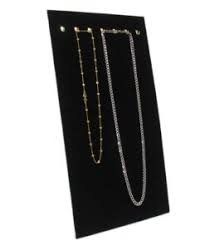 Black Velvet 7 Hook Necklace Chain Jewelry Display Holder ...