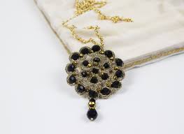 Lace Mandala Pendant Necklace, Long Necklace - Etsy