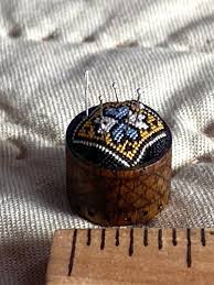 Vintage Signed Pin Cushion W / Pins Artisan Dollhouse Miniature | eBay