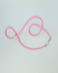 The Khadi Necklace Bright Pink Trance – The Millhouse Collection