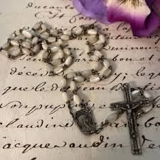 Vintage French Rosary, Mother of Pearl - Etsy India