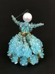 Set 3 Vintage Handmade Beaded Faux Pearls Safety Pin Angel ...