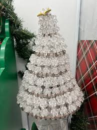 🎄 (C57) Clear Beaded Safety Pin Christmas Tree with NEW ...