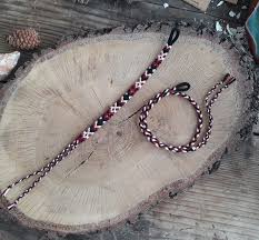 Set of Two Bracelet, Set of 2 Bracelet, Burgundy and Black ...