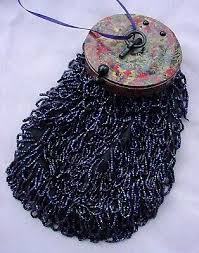 FINE & UNUSUAL MULTICOLOR CELLULOID TOP BEADED PURSE | eBay