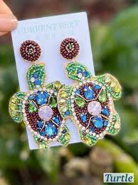 Ocean Theme Earrings: Sea Turtle, Starfish & Shellfish ...