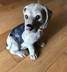 Vintage Dog Figurine, Ornament Decorative Glass Eyes, Resin Dog, 9.5” 2.2kg | eBay