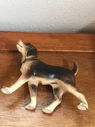Vintage Japan Marked Porcelain Beagle Puppy Dog Figurine w Chain ID Collar – | eBay