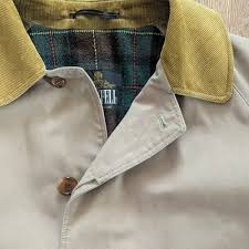 Grenfell Made In England Men's Coat Size L Beige Very Rare ...