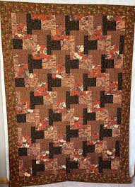 Traditional "t" Block Quilt in Green, Gold, and Rust in Squares and Rectangles That Form Tessellating T's. - Etsy