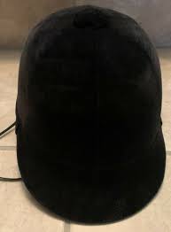 Vintage English Equestrian Horse Riding Helmet Black Velvet ...