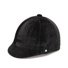 Black Equestrian Knight Helmet Velvet Casque Hat Men Women ...