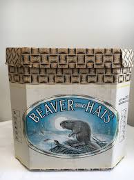Vintage Beaver Brands Hat Box - Etsy