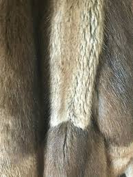 Vintage Nina Ricci Genuine Real Brown Muskrat Fur with mink ...