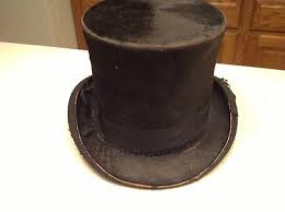 Antique The Kings Hat Lyoons London Men's Black Top Hat ...