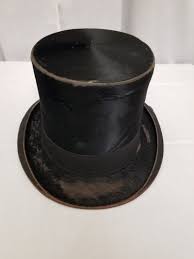 Buy Antique Edwardian 1890's Black Elegant Beaver & Silk Top ...