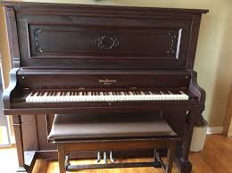 Shaw Upright Piano 1900 Antique Walnut ivory keys beautiful | Reverb