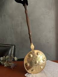 Brass and Copper Bed Warmer With Wooden Handle, Holland - Etsy
