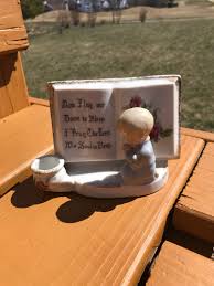 Vintage Blue Porcelain Nursery Planter Handpainted Little ...