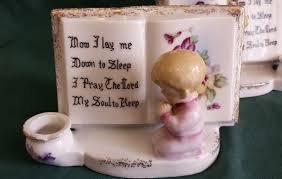 Vintage 1956 Japan Planter/candle Holder Praying BOY & GIRL ...