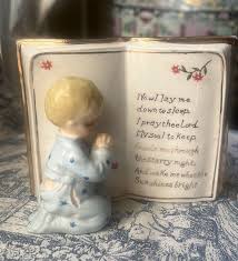 VINTAGE PLANTER BOY PRAYING NOW I LAY ME DOWN TO SLEEP | eBay
