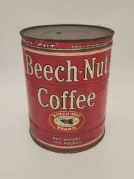 Vintage Beech-nut Brand Two Pound Coffee Can With Lid 2lb Tin Vintage Advertising Vintage Coffee Can Beech Nut Coffee - Etsy