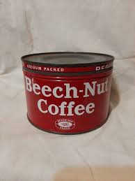 Vintage 1950's BEECH-NUT COFFEE TIN CAN ONE POUND Very Nice | eBay