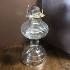 antique pressed glass beehive oil lamp floral pattern | eBay