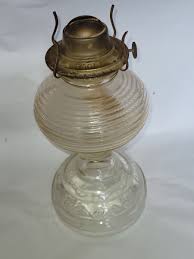 Vintage Pressed Glass Oil Table Top 10 Inches | eBay