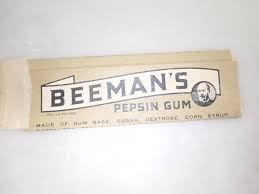 1940s BEEMAN'S Pepsin Chewing Gum Wrapper Original Good Used ...