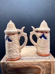 Vintage Beer Stein Salt and Pepper Shakers Souvenir Kentucky ...