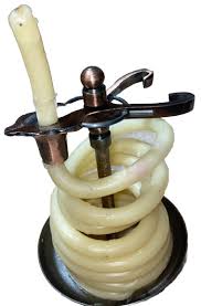 Vintage Copper Metal String Candle Holder Rustic Colonial Themed | eBay UK