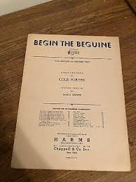 Vintage Sheet Music - Begin the Beguine | eBay