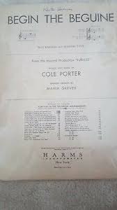 BEGIN THE BEGUINE - Sheet Music - English & Spanish | eBay