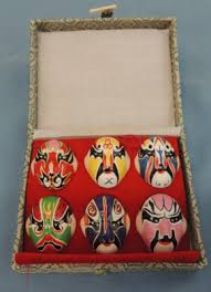 CHINESE PEKING OPERA MASKS, DISPLAY OF 6 | eBay