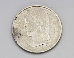 1 Franc Belgium Coin 1967, King Baudouin I, Copper Nickel ...