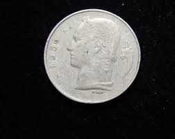 Belgium 1956 1 Franc Coin - Etsy