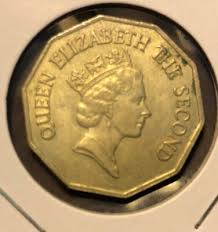 1991 Belize One Dollar Nickel Brass Coin -Elizabeth II- KM ...