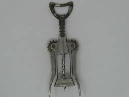 VINTAGE ITALY SILVERPLATE METAL WINGED CORKSCREW WINE BOTTLE ...