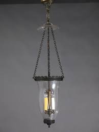 Genuine Antique Lighting: Early Classical Bell Jar Lantern