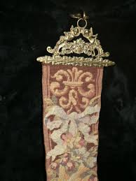 Antique Vintage Angel Belgium tapestry with Brass decorative ...