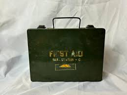 Vtg First Aid Kit Bell System - C Maryland Telephone Pioneers Green Box | eBay