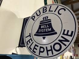 Bell public telephone flange sign | Collectors Weekly